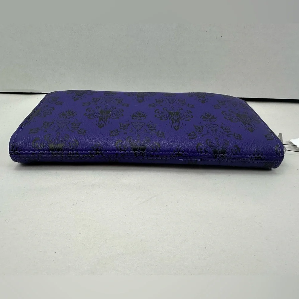 Loungefly Disney Parks Haunted Mansion Purple Wallpaper Wallet